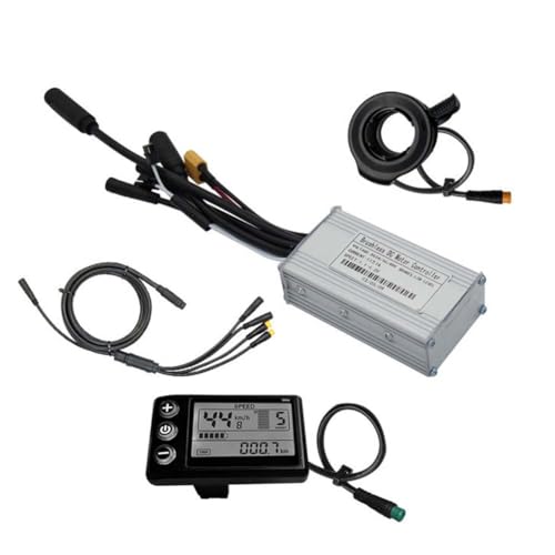 JNJOOD DREI- Ebike Sinus Controller 24V/36V/48V 17A mit S866 LCD Display Wasserdichter Anschluss für 350W Ebike von JNJOOD