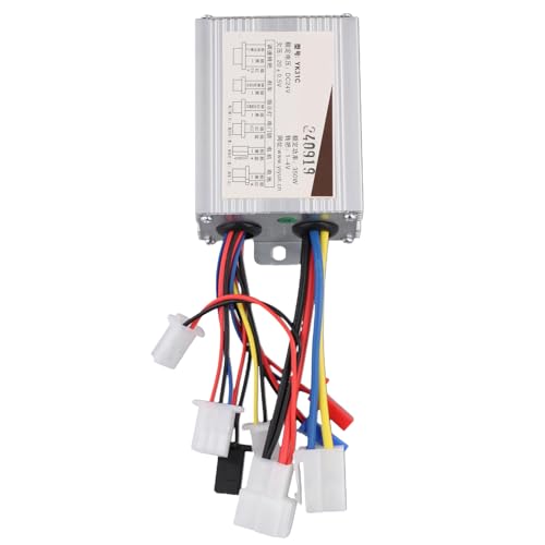 JNJOOD Elektrofahrrad-Fahrrad-Steuergerät 24V 350W Elektroroller-Steuergerät Bürsten-DC-Motor-Drehzahlregler von JNJOOD