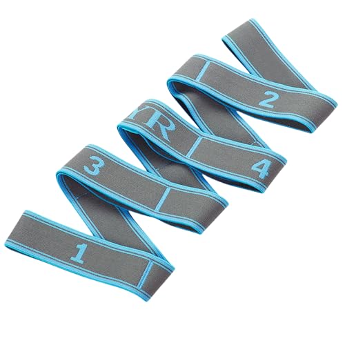 Elastische Yoga Gurt, Yoga Stretching Band, Dehnungsband mit 9 Schleifen, Fitness Stretchband für Yoga, Pilates, Krafttraining und Flexibilität, Blau Elastische Yoga Gurt, Yoga Stretching Band, Dehnungsband mit 9 Schleifen, Fitness Stretchband für Yoga, Pilates, Krafttraining und Flexibilität, Blau von JNQYYH