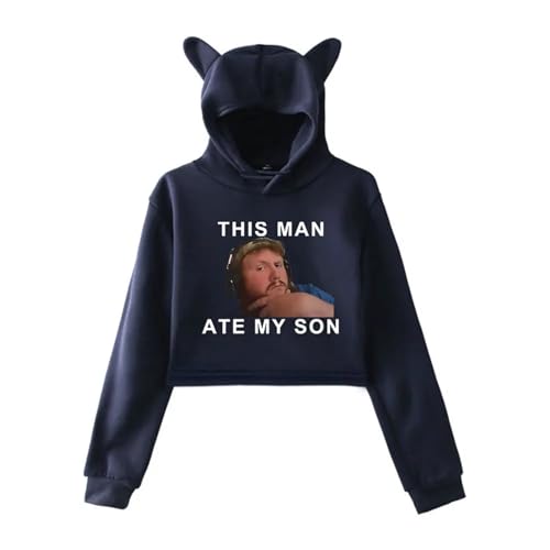 JNYEHSUI Hoodie CaseOh This Man ATE My Son Hoodie Frauen Kapuze Sweatshirt lustige Streetwear übergroße Langarm Mode Harajuku Pullover Mode Kleidung XS-3XL-black||XS von JNYEHSUI