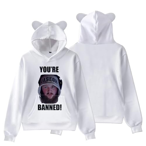 JNYEHSUI Hoodie CaseOh You're Banned Hoodie Frauen Männer Kapuze Sweatshirt lustige Streetwear übergroße Langarm Mode Harajuku Pullover Mode Kleidung XS-3XL-black||XS von JNYEHSUI