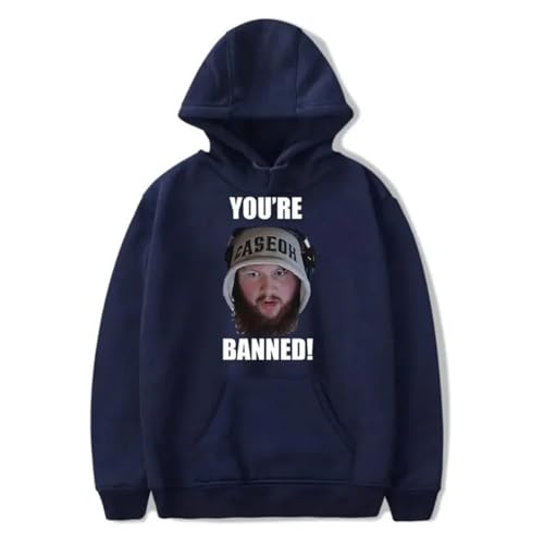 JNYEHSUI Hoodie CaseOh You're Banned Hoodie Frauen Männer Kapuze Sweatshirt lustige Streetwear übergroße Langarm Mode Harajuku Pullover Mode Kleidung XS-3XL-black||XS von JNYEHSUI