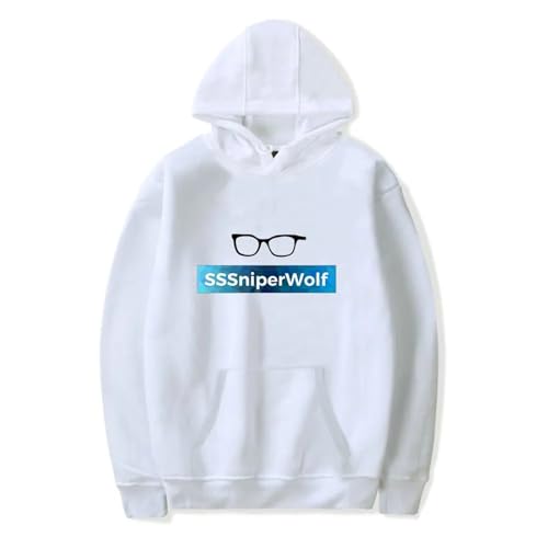 JNYEHSUI Hoodie SSSniperWolf Hoodie Herren Lustig Langarm Pullover mit Kapuze Unisex Paar Sweatshirts für Männer Casual Kapuzenjacke Kordelzug Hoody mit Tasche XS-3XL-grey||XS von JNYEHSUI