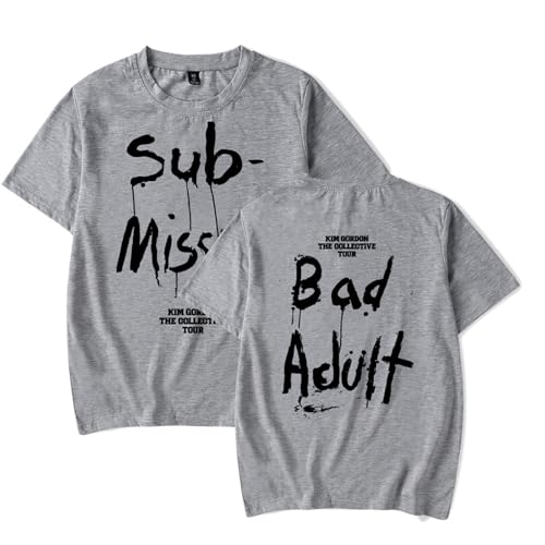 JNYEHSUI T-Shirt Für Männer Chanteur Kim Gordon Imprimé Coton À Blouse À Col Rond D'été Rue Oversize Étudiant Tendance Harajuku Tee Hommes Et Femmes Cospaly Garçons Et Filles-Black||XS von JNYEHSUI