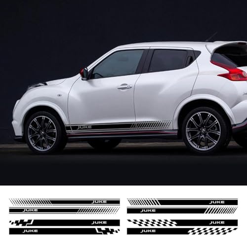 JOCHEN 2 STÜCKE Auto Tür Seite Aufkleber, für Nissan Juke F15 F16 2011-2023 Lange Streifen Vinyl Film Trim Aufkleber Auto SUV Tuning Zubehör von JOCHEN