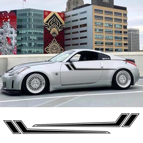 JOCHEN 2 Stücke Auto Taille Linie Aufkleber, für Audi BMW Ford Toyota Subaru VW Lange Streifen Grafik Vinyl Film Aufkleber Auto Tuning Zubehör von JOCHEN