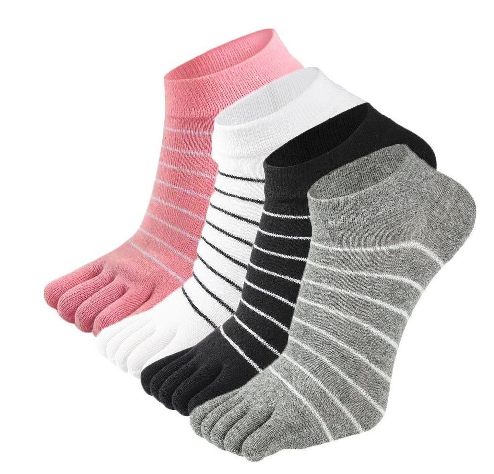 JOHNRAMBO Geburt (Mädchen) bunt-sneaker-socken-baumwolle-4-paar von JOHNRAMBO