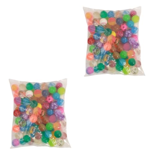 JOINPAYA 2 Sätze Hüpfender Ball Für Kinderspielzeug Spielsachen Für Gummiball Kinderball Hüpfen Mit Dem Ball Bälle Hüpfen Gummifarbige Bälle 50 Stück * 2 von JOINPAYA