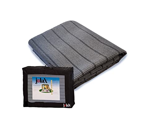 JOLAX | Vorzeltteppich Outdoor Markisenteppich, Zeltboden, Camping Matte 500 g/m² | Angenehm Weich Atmungsaktiv Waschmaschinenfest Schimmelfrei rutschfest mit Tragetasche | 300x550 Anthrazit JOLAX | Vorzeltteppich Outdoor Markisenteppich, Zeltboden, Camping Matte 500 g/m² | Angenehm Weich Atmungsaktiv Waschmaschinenfest Schimmelfrei rutschfest mit Tragetasche | 300x550 Anthrazit von JOLAX
