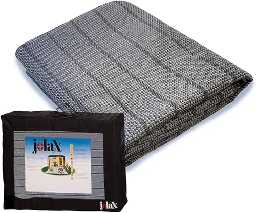 JOLAX | Vorzeltteppich Outdoor Markisenteppich, Zeltboden, Camping Matte 500 g/m² | Angenehm Weich Atmungsaktiv Waschmaschinenfest Schimmelfrei rutschfest mit Tragetasche | 350x800 Anthrazit JOLAX | Vorzeltteppich Outdoor Markisenteppich, Zeltboden, Camping Matte 500 g/m² | Angenehm Weich Atmungsaktiv Waschmaschinenfest Schimmelfrei rutschfest mit Tragetasche | 350x800 Anthrazit von JOLAX