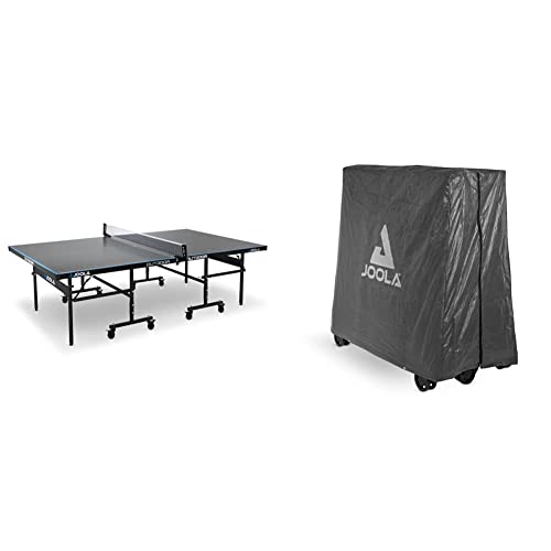 JOOLA 11642 Tischtennisplatte Outdoor J200A-Profi Tischtennistisch 6 MM Aluminium-Verbundoberfläche & 19900 Tischtennistisch Abdeckung Tischabdeckung Schwarz, 150 x 160 x 50-80 cm JOOLA 11642 Tischtennisplatte Outdoor J200A-Profi Tischtennistisch 6 MM Aluminium-Verbundoberfläche & 19900 Tischtennistisch Abdeckung Tischabdeckung Schwarz, 150 x 160 x 50-80 cm von JOOLA