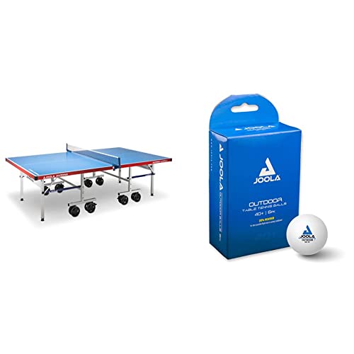 JOOLA 11650 Tischtennistisch ALUTERNA - Profi Outdoor Tischtennisplatte Wetterfest 6 MM & 42181 Unisex – Erwachsene TT-Ball Outdoor Tischtennisbälle, Mehrfarbig, One-Size JOOLA 11650 Tischtennistisch ALUTERNA - Profi Outdoor Tischtennisplatte Wetterfest 6 MM & 42181 Unisex – Erwachsene TT-Ball Outdoor Tischtennisbälle, Mehrfarbig, One-Size von JOOLA