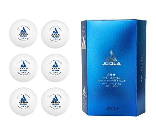 JOOLA 40041 Flash White 40+ 6 Bälle, Weiß, One Size JOOLA 40041 Flash White 40+ 6 Bälle, Weiß, One Size von JOOLA