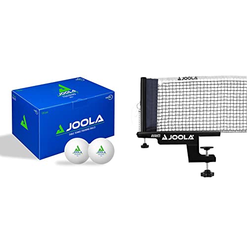 JOOLA 44230 Tischtennisbälle Training 40+ Tischtennis Bälle 120er Karton, Weiss & 31009 Unisex – Erwachsene TT-Netzgarnitur Avanti Tischtennisnetz, schwarz, 152cm JOOLA 44230 Tischtennisbälle Training 40+ Tischtennis Bälle 120er Karton, Weiss & 31009 Unisex – Erwachsene TT-Netzgarnitur Avanti Tischtennisnetz, schwarz, 152cm von JOOLA