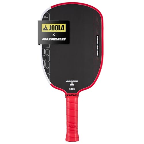 JOOLA Agassi Pro IV Pickleball-Paddel mit erweitertem Sweetspot, Karbonfaser-Oberfläche erhöht Spin und Kontrolle, SK-Folie für Power und größeren Sweetspot, UPA-A-zertifiziert, USAP-geprüft, NFC-Chip JOOLA Agassi Pro IV Pickleball-Paddel mit erweitertem Sweetspot, Karbonfaser-Oberfläche erhöht Spin und Kontrolle, SK-Folie für Power und größeren Sweetspot, UPA-A-zertifiziert, USAP-geprüft, NFC-Chip von JOOLA