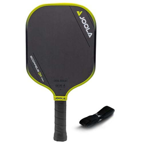 JOOLA Anna Bright Scorpeus 3S Pickleball-Paddel mit Antriebskern und Charged Carbon-Oberflächentechnologie Breite Körperform mit größerem Sweet Spot NFC-Chip aktiviert und UPA-A-Zertifiziert JOOLA Anna Bright Scorpeus 3S Pickleball-Paddel mit Antriebskern und Charged Carbon-Oberflächentechnologie Breite Körperform mit größerem Sweet Spot NFC-Chip aktiviert und UPA-A-Zertifiziert von JOOLA