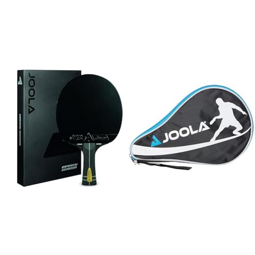 JOOLA Profi Tischtennisschläger Infinity Carbon, ITTF genehmigter, Wettkampf Tischtennis-Schläger, 29,5 x 18 x 3,5 cm, Schwarz & Unisex – Erwachsene TT-Hülle Pocket Schlägerhülle, Blue, One Size JOOLA Profi Tischtennisschläger Infinity Carbon, ITTF genehmigter, Wettkampf Tischtennis-Schläger, 29,5 x 18 x 3,5 cm, Schwarz & Unisex – Erwachsene TT-Hülle Pocket Schlägerhülle, Blue, One Size von JOOLA