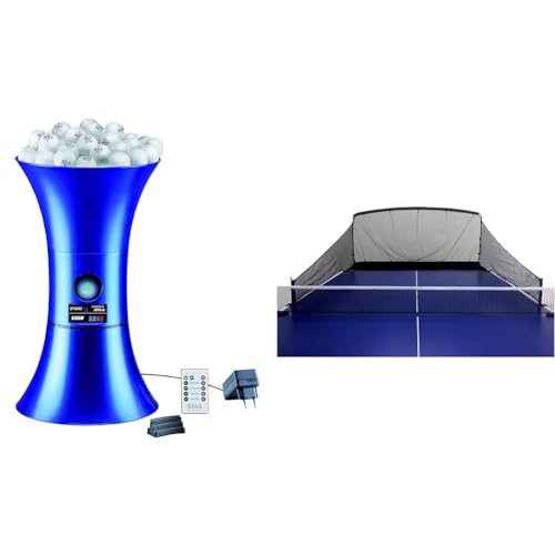 JOOLA TT-Buddy V300 Tischtennis-Roboter & iPong Kohlefaser-Tischtennisball-Fangnetz – Übungsnetz lässt Sich am Tischtennis-Tisch befestigen für Ballsammlung während des Tischtennis-Roboters JOOLA TT-Buddy V300 Tischtennis-Roboter & iPong Kohlefaser-Tischtennisball-Fangnetz – Übungsnetz lässt Sich am Tischtennis-Tisch befestigen für Ballsammlung während des Tischtennis-Roboters von JOOLA