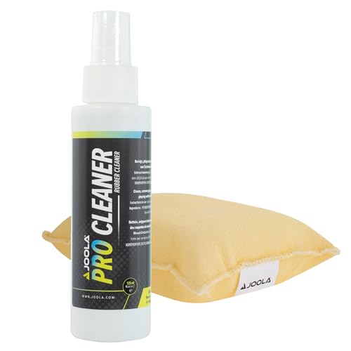 JOOLA Tischtennis Rengøringssæt Pro Cleaner Tischtennis Belag Reiniger und Reinigungsschwamm, durchsichtig, 125ml EU JOOLA Tischtennis Rengøringssæt Pro Cleaner Tischtennis Belag Reiniger und Reinigungsschwamm, durchsichtig, 125ml EU von JOOLA