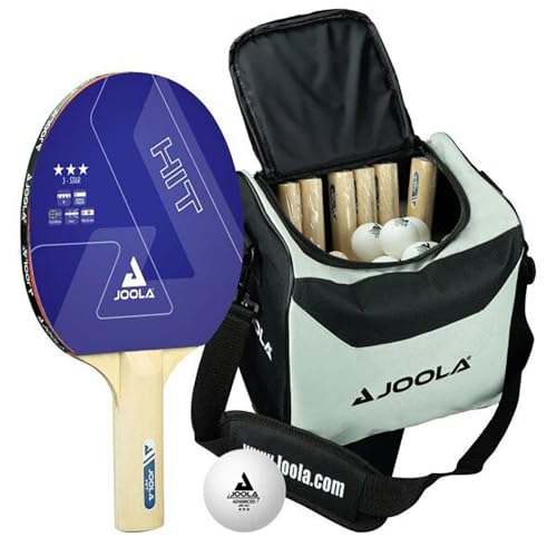 JOOLA Tischtennis-Set Bag Bestehend aus 14 Tischtennisschlägern 30 Tischtennisbällen 1 Aufbewahrungstasche-Ideal Für Familien und Freizeitsport, Mehrfarbig, One Size JOOLA Tischtennis-Set Bag Bestehend aus 14 Tischtennisschlägern 30 Tischtennisbällen 1 Aufbewahrungstasche-Ideal Für Familien und Freizeitsport, Mehrfarbig, One Size von JOOLA