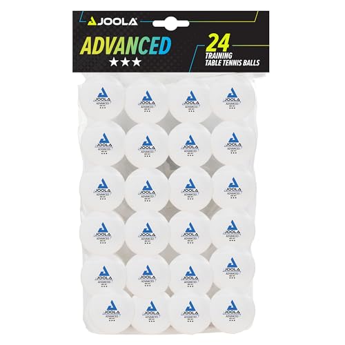 JOOLA Tischtennisbälle 3 Sterne Training Advanced 40+ mm Durchmesser Premium Tischtennis Bälle, Weiß, 24 Stück JOOLA Tischtennisbälle 3 Sterne Training Advanced 40+ mm Durchmesser Premium Tischtennis Bälle, Weiß, 24 Stück von JOOLA