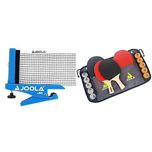 JOOLA Tischtennisnetz LIBRE- OUTDOOR Tischtennisnetz-Garnitur für Freizeitsport - Klemmtechnik & Tischtennis-Set Family, 4 Tischtennisschläger + 10 Tischtennisbälle + Tasche, ca. B 30 x H 8 x T 35 cm JOOLA Tischtennisnetz LIBRE- OUTDOOR Tischtennisnetz-Garnitur für Freizeitsport - Klemmtechnik & Tischtennis-Set Family, 4 Tischtennisschläger + 10 Tischtennisbälle + Tasche, ca. B 30 x H 8 x T 35 cm von JOOLA
