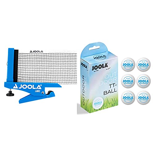 JOOLA Tischtennisnetz Libre- Outdoor Tischtennisnetz-Garnitur für Freizeitsport - Klemmtechnik & Tischtennisbälle TT Outdoor Selektierte 40+mm Tischtennis-Trainings-Bälle Weiss, 40 mm JOOLA Tischtennisnetz Libre- Outdoor Tischtennisnetz-Garnitur für Freizeitsport - Klemmtechnik & Tischtennisbälle TT Outdoor Selektierte 40+mm Tischtennis-Trainings-Bälle Weiss, 40 mm von JOOLA