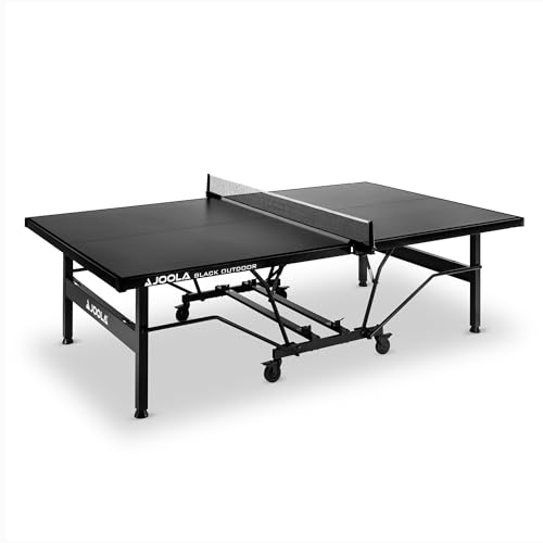 JOOLA Tischtennisplatte BLACK OUTDOOR, Wetterfest, Mobile & Klappbarer Tischtennistisch | 6mm Aluminium Plattenstärke | Inklusive Netz , schwarz, 274 x 152,5 x 76 cm JOOLA Tischtennisplatte BLACK OUTDOOR, Wetterfest, Mobile & Klappbarer Tischtennistisch | 6mm Aluminium Plattenstärke | Inklusive Netz , schwarz, 274 x 152,5 x 76 cm von JOOLA