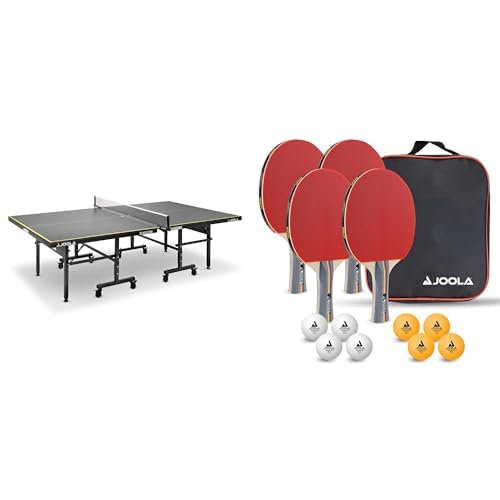 JOOLA Tischtennisplatte Inside J18 Tischtennistisch Indoor klappbares Untergestell, Grau, 274 x 152,5 x 76 cm & Unisex – Erwachsene Tisch Tennis-Set-54825 Tennis-Set, mehrfarbik, One Size JOOLA Tischtennisplatte Inside J18 Tischtennistisch Indoor klappbares Untergestell, Grau, 274 x 152,5 x 76 cm & Unisex – Erwachsene Tisch Tennis-Set-54825 Tennis-Set, mehrfarbik, One Size von JOOLA
