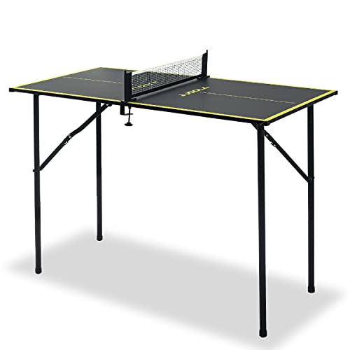 JOOLA Tischtennisplatte Mini - Indoor Tischtennistisch, Freizeittisch Inklusive Tischtennisnetz, Dark-Grey von JOOLA