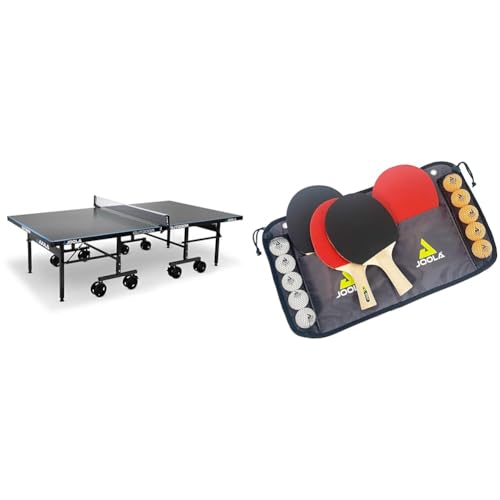 JOOLA Tischtennisplatte Outdoor J500A & Tischtennis-Set Family, 4 Tischtennisschläger + 10 Tischtennisbälle + Tasche, ca. B 30 x H 8 x T 35 cm JOOLA Tischtennisplatte Outdoor J500A & Tischtennis-Set Family, 4 Tischtennisschläger + 10 Tischtennisbälle + Tasche, ca. B 30 x H 8 x T 35 cm von JOOLA