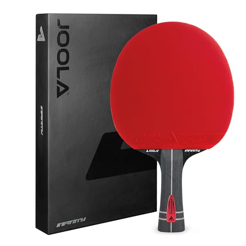 JOOLA Tischtennisschläger Infinity ITTF genehmigter Profi Carbon Tischtennis-Schläger für Fortgeschrittene Spieler - mit High-Tech Faser, Zyramid, 7-lagiges Schlägerblatt JOOLA Tischtennisschläger Infinity ITTF genehmigter Profi Carbon Tischtennis-Schläger für Fortgeschrittene Spieler - mit High-Tech Faser, Zyramid, 7-lagiges Schlägerblatt von JOOLA