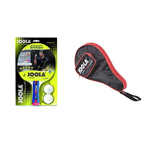 JOOLA Tischtennisschläger Rosskopf Smash & Tischtennishülle Pocket Hülle für Tischtennisschläger, rot, 80502 JOOLA Tischtennisschläger Rosskopf Smash & Tischtennishülle Pocket Hülle für Tischtennisschläger, rot, 80502 von JOOLA