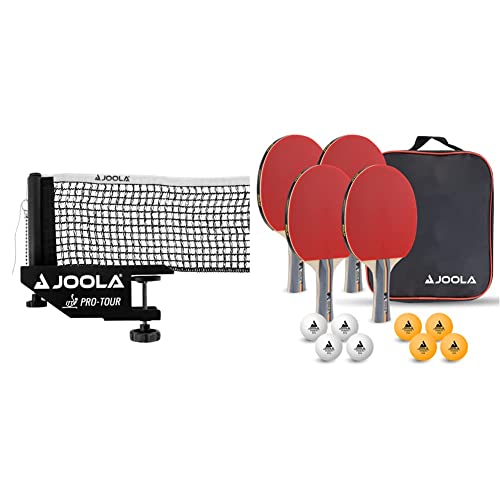 JOOLA Unisex – Erwachsene Post-Set Pro Tour Tischtennisnetz, Schwarz, 152cm & Unisex – Erwachsene Tisch Tennis-Set-54825 Tennis-Set, mehrfarbik, One Size JOOLA Unisex – Erwachsene Post-Set Pro Tour Tischtennisnetz, Schwarz, 152cm & Unisex – Erwachsene Tisch Tennis-Set-54825 Tennis-Set, mehrfarbik, One Size von JOOLA
