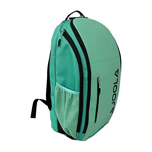 JOOLA Vision II Pickleball-Tasche – Blaugrüner Rucksack für 8 Pickleball-Paddel Plus Seitentaschen für Pickleball-Bälle – Separates belüftetes Fach für Schuhe, Innen- und Außentaschen von JOOLA
