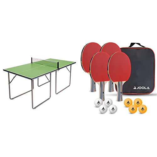Joola Unisex – Erwachsene Midsize Tischtennisplatte 19115, grün, 168x84x76 & Unisex – Erwachsene Tisch Tennis-Set-54825 Tennis-Set, mehrfarbik, One Size Joola Unisex – Erwachsene Midsize Tischtennisplatte 19115, grün, 168x84x76 & Unisex – Erwachsene Tisch Tennis-Set-54825 Tennis-Set, mehrfarbik, One Size von JOOLA