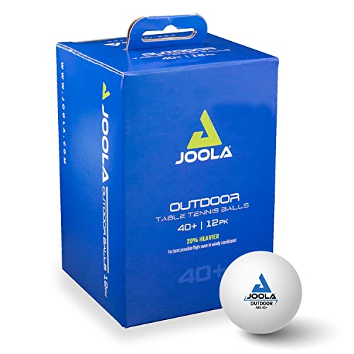 JOOLA 42183 Tischtennisbälle Outdoor 40+ mm Tischtennis-Trainings-Bälle, Weiss, 12 Stück, Weiß JOOLA 42183 Tischtennisbälle Outdoor 40+ mm Tischtennis-Trainings-Bälle, Weiss, 12 Stück, Weiß von JOOLA