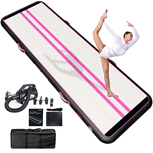 JOOLOOG Luft Tumble Matte 5 maufblasbare Gymnastik Tumbling Matte, 20 cm dicke Matten für den Heimgebrauch, Yoga, Training, Cheerleading,mit 650 W Luftpumpe JOOLOOG Luft Tumble Matte 5 maufblasbare Gymnastik Tumbling Matte, 20 cm dicke Matten für den Heimgebrauch, Yoga, Training, Cheerleading,mit 650 W Luftpumpe von JOOLOOG