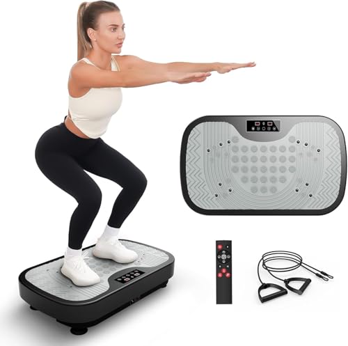 JOROTO JV30 4D Vibrationsplatte | Ganzkörper-Workout für zu Hause | 5 Schüttelmodi | 99 Vibrationsstufen | mit Widerstandsbändern Fernbedienung | Belastbarkeit 150kg | Gewichtsverlust | Toning JOROTO JV30 4D Vibrationsplatte | Ganzkörper-Workout für zu Hause | 5 Schüttelmodi | 99 Vibrationsstufen | mit Widerstandsbändern Fernbedienung | Belastbarkeit 150kg | Gewichtsverlust | Toning von JOROTO