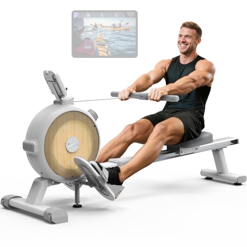 JOROTO Rudergerät für Zuhause, Magnetisches Rudergerät mit Backlight Display, 16 Widerstandsstufen, Verstellbarer Handy-Halter, 150kg Gewichtskapazität, APP-Verbindung JOROTO Rudergerät für Zuhause, Magnetisches Rudergerät mit Backlight Display, 16 Widerstandsstufen, Verstellbarer Handy-Halter, 150kg Gewichtskapazität, APP-Verbindung von JOROTO