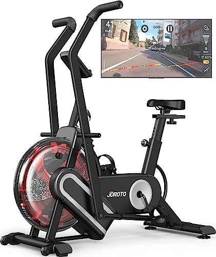 JOROTO XR5 Wasser Heimtrainer Fahrrad, Ergometer Heimtrainer fitnessbike Unterstützt Bluetooth-App, 150 KG Gewichtskapazität von JOROTO