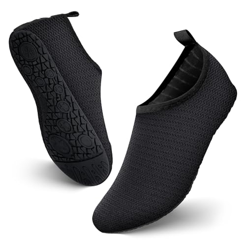 JOTO Wasserschuhe für Damen Herren Kinder, Unisex Badeschuhe Strandschuhe Quick-Dry Schnelltrockend Aquaschuhe Schwimmschuhe Surfschuhe Barfuß Schuhe Schwarz/ 39-40 JOTO Wasserschuhe für Damen Herren Kinder, Unisex Badeschuhe Strandschuhe Quick-Dry Schnelltrockend Aquaschuhe Schwimmschuhe Surfschuhe Barfuß Schuhe Schwarz/ 39-40 von JOTO