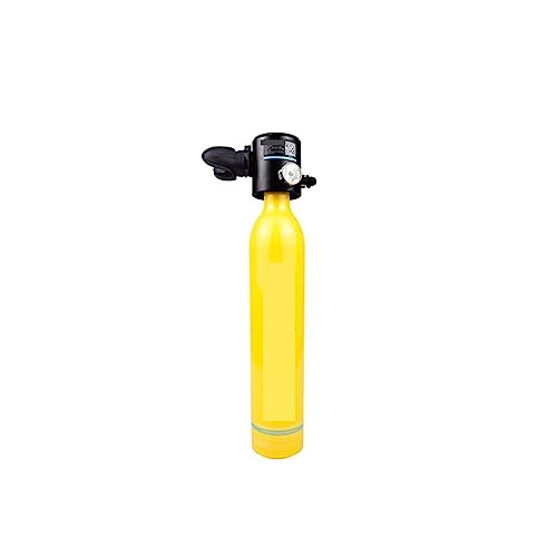 JOXLOVER Mini-Tauchflasche, Kleine Sauerstoffflaschen, Zylinder mit 10–15 Minuten Kapazität, 0,5 Liter Fassungsvermögen, nachfüllbares Design, Tauchausrüstung für Unterwassererkundungsrettung von JOXLOVER