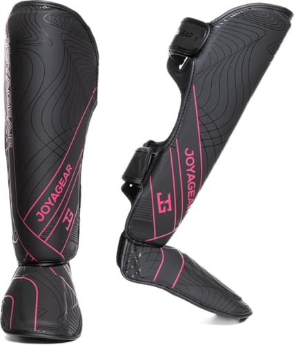 JOYA Schienbeinschoner Kickboxen - Pink Größe M - Hergestellt aus hochwertigem Kunstleder - Kampfsport Sparring Schienbeinschutz - Schienbeinschützer - Muay Thai - Joya Fight Gear JOYA Schienbeinschoner Kickboxen - Pink Größe M - Hergestellt aus hochwertigem Kunstleder - Kampfsport Sparring Schienbeinschutz - Schienbeinschützer - Muay Thai - Joya Fight Gear von JOYA GEAR