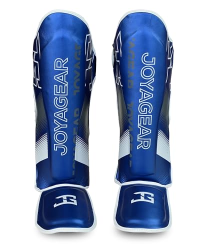 JOYAGEAR Schienbeinschoner Kickboxen - Evolution - Blau & Weiß - Größe L - Kampfsport Sparring Schienbeinschutz - Beinschutz Kickboxen Schienbeinschützer - Hergestellt aus thailändischem Mikrofaser JOYAGEAR Schienbeinschoner Kickboxen - Evolution - Blau & Weiß - Größe L - Kampfsport Sparring Schienbeinschutz - Beinschutz Kickboxen Schienbeinschützer - Hergestellt aus thailändischem Mikrofaser von JOYA GEAR