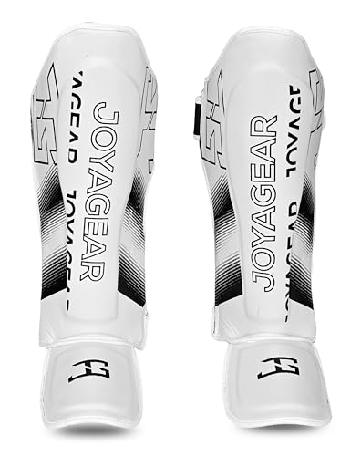 JOYAGEAR Schienbeinschoner Kickboxen - Evolution - Weiß - Größe S - Kampfsport Sparring Schienbeinschutz - Beinschutz Kickboxen Schienbeinschützer - Hergestellt aus thailändischem Mikrofaser JOYAGEAR Schienbeinschoner Kickboxen - Evolution - Weiß - Größe S - Kampfsport Sparring Schienbeinschutz - Beinschutz Kickboxen Schienbeinschützer - Hergestellt aus thailändischem Mikrofaser von JOYA GEAR