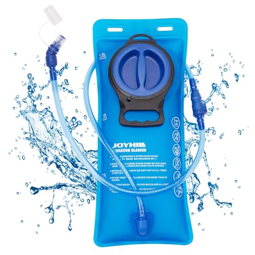 JOYHILL 1.5L 2L 3L TPU Trinkblase mit Beissventil, auslaufsicher Wasserbehälter, Trinkbeutel wasserdichte Trinkrucksack Wanderrucksack für Bergsteigen Campen Kampieren Radfahren Wandern JOYHILL 1.5L 2L 3L TPU Trinkblase mit Beissventil, auslaufsicher Wasserbehälter, Trinkbeutel wasserdichte Trinkrucksack Wanderrucksack für Bergsteigen Campen Kampieren Radfahren Wandern von JOYHILL