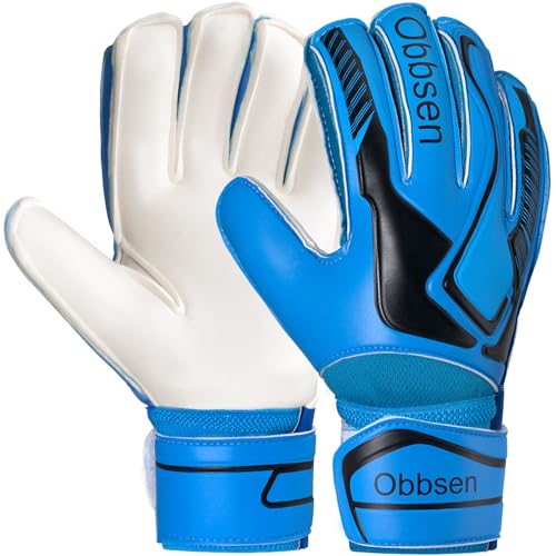 Torwarthandschuhe mit Fingersave, Junior Unisex Fußball Torwarthandschuhe Super-Grip mit Dicker Latex, Extreme Starke Kontrolle Torwarthandschuhe für Kinder, Erwachsene und Jugendliche Torwarthandschuhe mit Fingersave, Junior Unisex Fußball Torwarthandschuhe Super-Grip mit Dicker Latex, Extreme Starke Kontrolle Torwarthandschuhe für Kinder, Erwachsene und Jugendliche von JOYJ