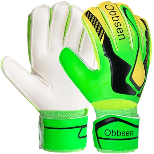 Torwarthandschuhe mit Fingersave, Junior Unisex Fußball Torwarthandschuhe Super-Grip mit Dicker Latex, Extreme Starke Kontrolle Torwarthandschuhe für Kinder, Erwachsene und Jugendliche Torwarthandschuhe mit Fingersave, Junior Unisex Fußball Torwarthandschuhe Super-Grip mit Dicker Latex, Extreme Starke Kontrolle Torwarthandschuhe für Kinder, Erwachsene und Jugendliche von JOYJ