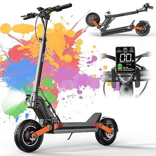 JOYOR E Scooter S10S mit Zwei Motoren, 60V18Ah Elektroroller Fährt 70-85 Km, Mit Doppeltem Hydraulischem Bremssystem Und Doppelter Stoßdämpfung, Faltbarer E Roller Mit 10" geländereifen JOYOR E Scooter S10S mit Zwei Motoren, 60V18Ah Elektroroller Fährt 70-85 Km, Mit Doppeltem Hydraulischem Bremssystem Und Doppelter Stoßdämpfung, Faltbarer E Roller Mit 10" geländereifen von JOYOR